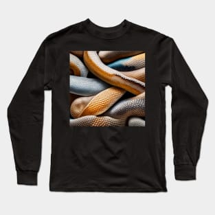 Snakeskin Texture Long Sleeve T-Shirt